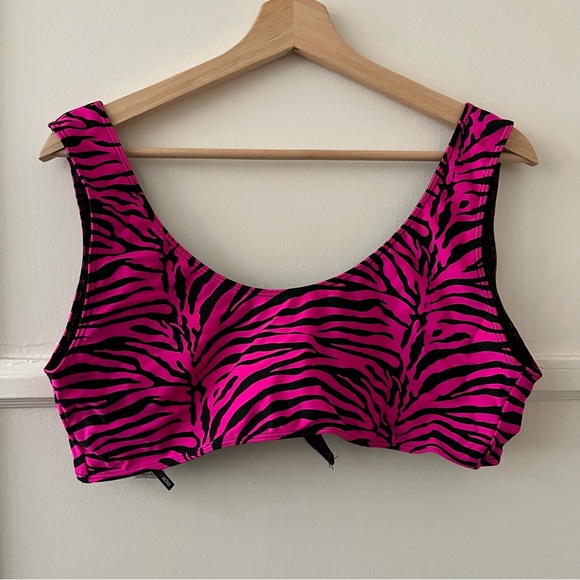 Fashion Nova Other - Pink Zebra Print swim bralette
